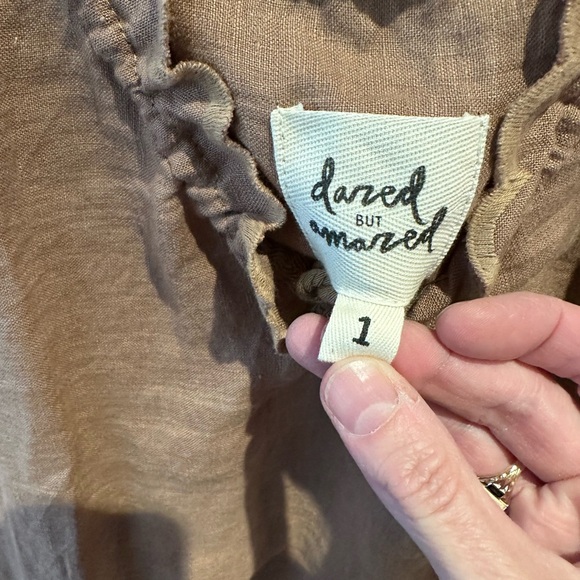 Dazed but Amazed Linen Slip Dress, NEW! - Picture 4 of 4